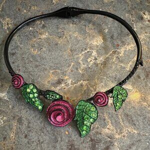 Betsey Johnson Choker Glitter & Rhinestones
